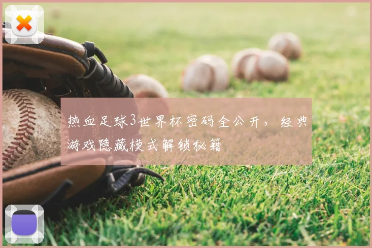 热血足球3世界杯密码全公开，经典游戏隐藏模式解锁秘籍